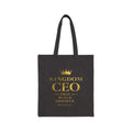 Kingdom CEO Tote Bag — "Pray Build Prosper" Canvas Grocery & Faith Market Tote